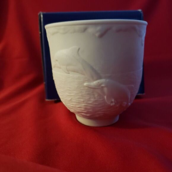 Lladro Collectors Society 17658 Dolphins Play Votive Candleholder w/Box 1998 - Picture 4 of 10